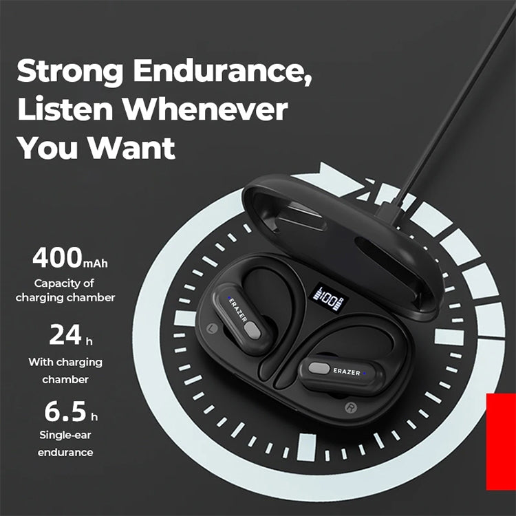 Lenovo Erazer XT60 Pro Bluetooth 5.3 Ear-mounted Sports Wireless Bluetooth Earphone (Black) - Bluetooth Earphone by Lenovo | Online Shopping UK | buy2fix