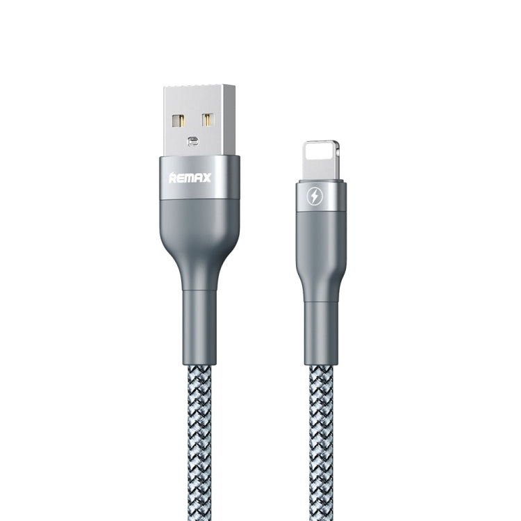 REMAX RC-064i Sury 2 Series 1m 2.4A USB to 8 Pin Data Cable for iPhone, iPad(Silver) - Normal Style Cable by REMAX | Online Shopping UK | buy2fix