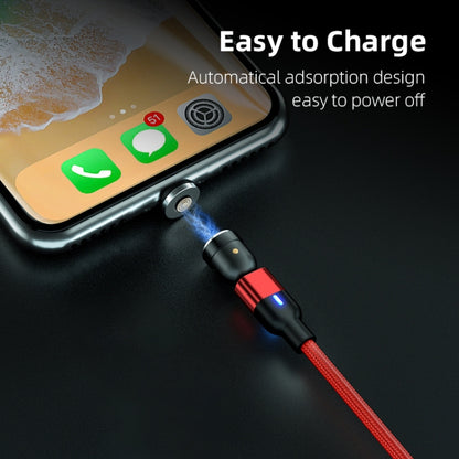 1m 3A Output USB to 8 Pin 540 Degree Rotating Magnetic Data Sync Charging Cable(Red) - Charging Cable & Head by buy2fix | Online Shopping UK | buy2fix