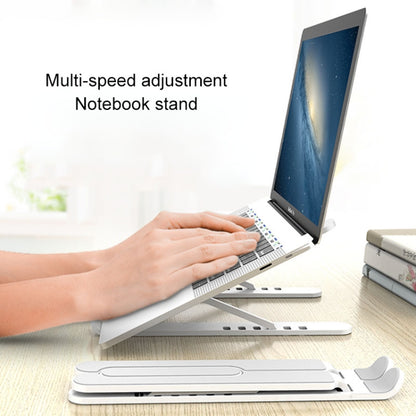 YMB1028 Portable Folding Desktop Holder Bracket for Laptop / Tablet(Silver) - MacBook Holder by buy2fix | Online Shopping UK | buy2fix