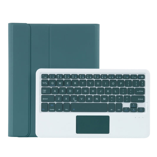 YT11B-A Detachable Candy Color Bluetooth Keyboard Leather Tablet Case with Touch Pad & Pen Slot & Holder for iPad Pro 11 inch 2021 (Dark Green) - For iPad Pro by buy2fix | Online Shopping UK | buy2fix