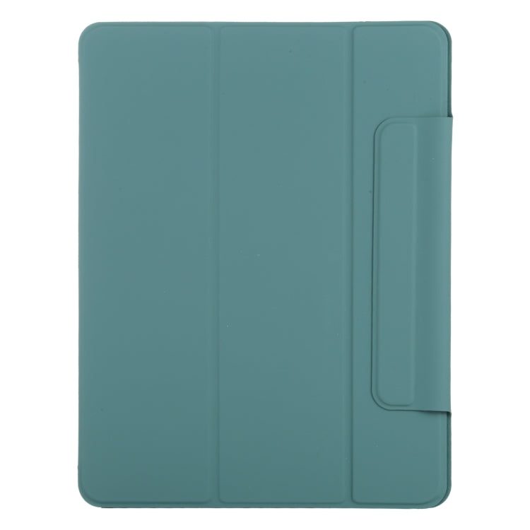 For iPad Air 13 2024 / Pro 12.9 2020 Double-sided Magnetic Flip PU Leather Tablet Case With Holder & Sleep / Wake-up Function(Green) - iPad Pro 12.9 (2020) Cases by buy2fix | Online Shopping UK | buy2fix