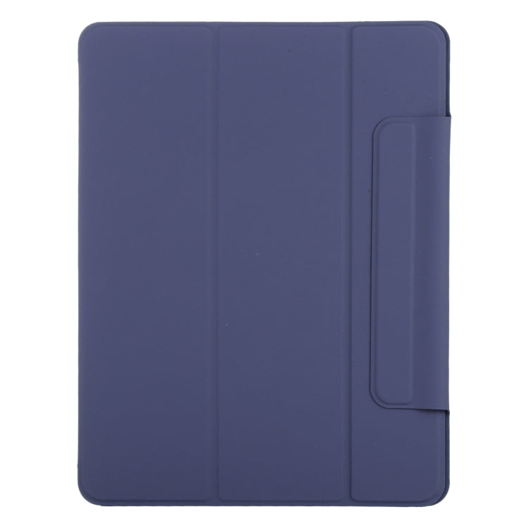 For iPad Air 13 2024 / Pro 12.9 2020 Double-sided Magnetic Flip PU Leather Tablet Case With Holder & Sleep / Wake-up Function(Dark Blue) - iPad Pro 12.9 (2020) Cases by buy2fix | Online Shopping UK | buy2fix