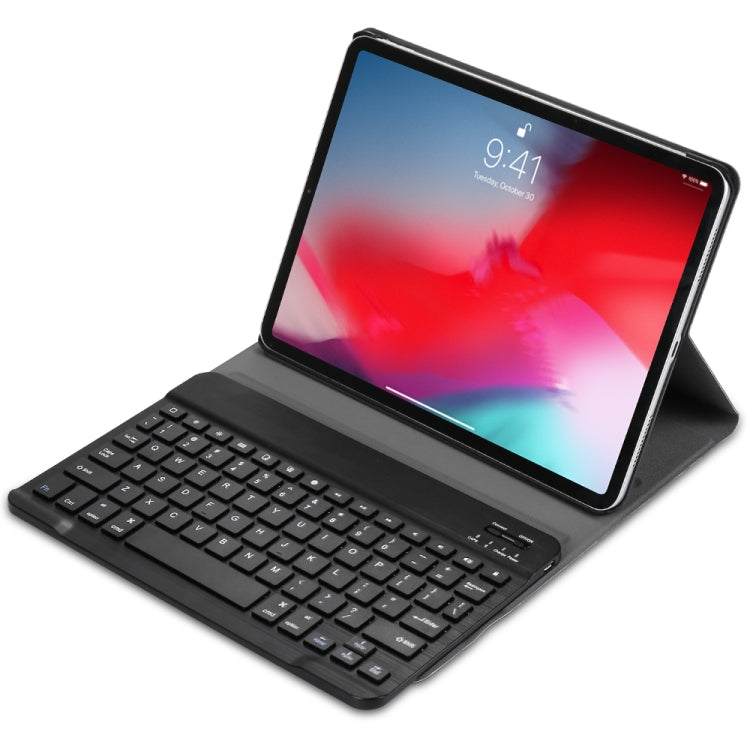 A11 Bluetooth 3.0 Ultra-thin ABS Detachable Bluetooth Keyboard Leather Tablet Case with Holder for iPad Pro 11 inch 2021 (Black) - For iPad Pro by buy2fix | Online Shopping UK | buy2fix