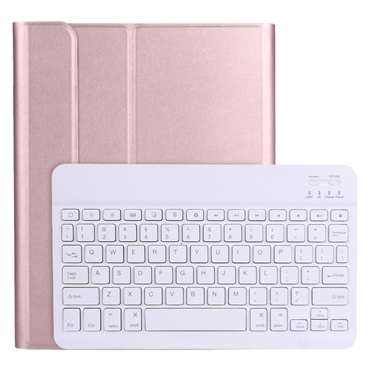 A11B Bluetooth 3.0 Ultra-thin ABS Detachable Bluetooth Keyboard Leather Tablet Case with Holder & Pen Slot for iPad Pro 11 inch 2021 (Rose Gold) - For iPad Pro by buy2fix | Online Shopping UK | buy2fix