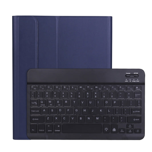 A11BS Ultra-thin ABS Detachable Bluetooth Keyboard Tablet Case with Backlight & Pen Slot & Holder for iPad Pro 11 inch 2021 (Dark Blue) - For iPad Pro by buy2fix | Online Shopping UK | buy2fix