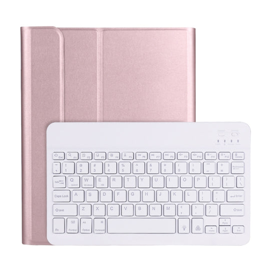 A11BS Ultra-thin ABS Detachable Bluetooth Keyboard Tablet Case with Backlight & Pen Slot & Holder for iPad Pro 11 inch 2021 (Rose Gold) - For iPad Pro by buy2fix | Online Shopping UK | buy2fix
