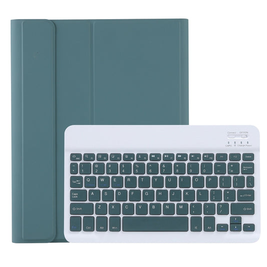C-11B Detachable Candy Color Bluetooth Keyboard Leather Tablet Case with Pen Slot & Holder for iPad Pro 11 inch 2021 (Dark Green) - For iPad Pro by buy2fix | Online Shopping UK | buy2fix