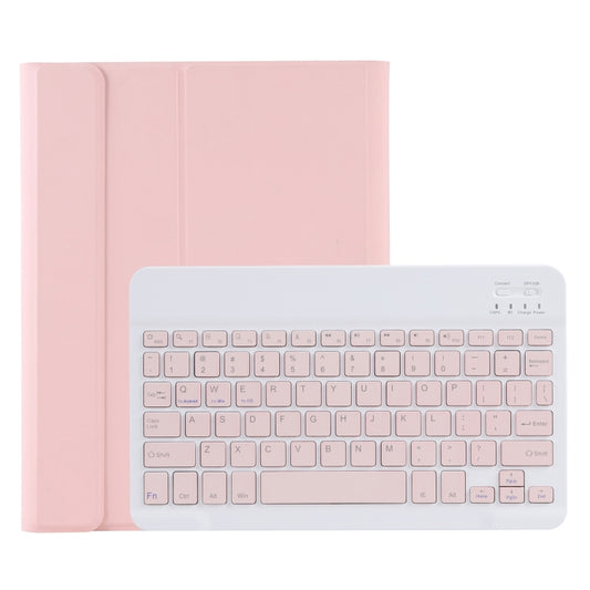 C-11B Detachable Candy Color Bluetooth Keyboard Leather Tablet Case with Pen Slot & Holder for iPad Pro 11 inch 2021 (Pink) - For iPad Pro by buy2fix | Online Shopping UK | buy2fix