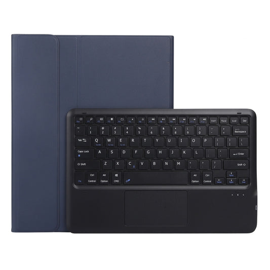 A12B-A Ultra-thin ABS Detachable Bluetooth Keyboard Tablet Case with Touchpad & Pen Slot & Holder for iPad Pro 12.9 2021 / 2020 / 2018 (Dark Blue) - For iPad Pro by buy2fix | Online Shopping UK | buy2fix