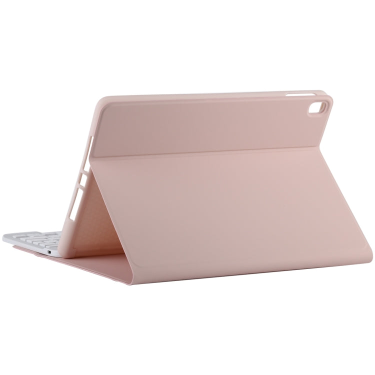 TG11B Detachable Bluetooth White Keyboard + Microfiber Leather Tablet Case for iPad Pro 11 inch (2020), with Pen Slot & Holder (Pink) - For iPad Pro by buy2fix | Online Shopping UK | buy2fix