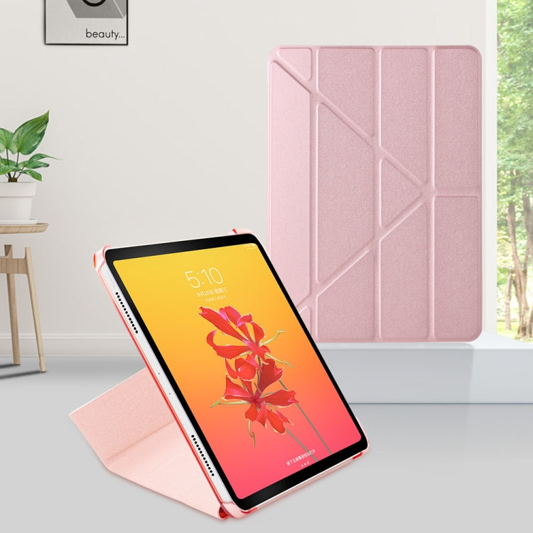 Horizontal Flip Ultra-thin Magnetic PU Leather Case for iPad Air 11 2024 / iPad Pro 11 inch 2018/2020/2021, with  Sleep / Wake-up Function(Rose Gold) - iPad Pro 11 (2018) Cases by buy2fix | Online Shopping UK | buy2fix