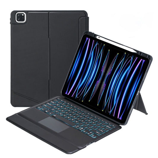 T129-AS For iPad Pro 12.9 2022/2021/2020/2018 Touch Backlight Split Type Bluetooth Keyboard Leather Case - For iPad Pro by buy2fix | Online Shopping UK | buy2fix