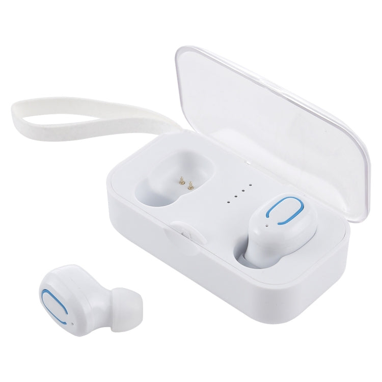 TI8S TWS Dazzling Wireless Stereo Bluetooth 5.0 Earphones with Charging Case(White) - TWS Earphone by buy2fix | Online Shopping UK | buy2fix