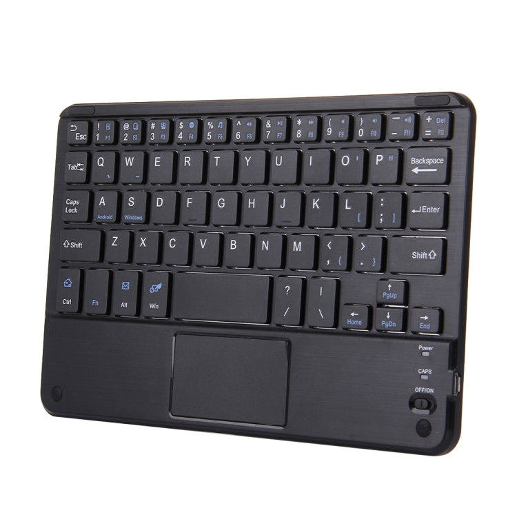 Bluetooth Wireless Keyboard with Touch Panel, Compatible with All Android & Windows 10 inch Tablets with Bluetooth Functions (Black) - Universal Keyboard by buy2fix | Online Shopping UK | buy2fix