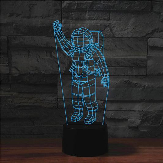 Astronaut Shape 3D Colorful LED Vision Light Table Lamp, Charging Touch Version - Novelty Lighting by buy2fix | Online Shopping UK | buy2fix