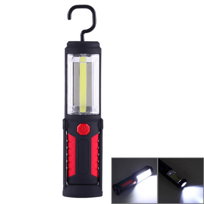 PR5W-1 5W COB+1W F8 IP43 Waterproof White Light LED Torch Work Light , 400 LM Multi-function USB Charging Portable Emergency Work Stand Light with Magnetic & 360 Degrees Swivel Hook(Red) - LED Flashlight by buy2fix | Online Shopping UK | buy2fix