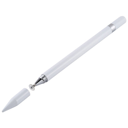 2 in 1 Stationery Writing Tools Metal Ballpoint Pen Capacitive Touch Screen Stylus Pen for Phones, Tablets (White) - Stylus Pen by buy2fix | Online Shopping UK | buy2fix