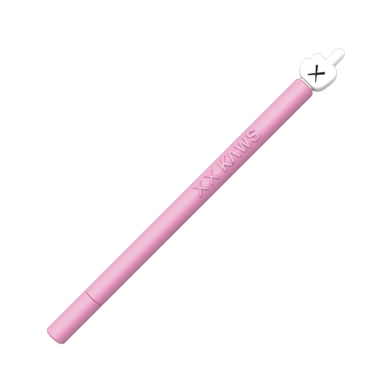 LOVE MEI For Apple Pencil 2 Middle Finger Shape Stylus Pen Silicone Protective Case Cover (Pink) - Pencil Accessories by LOVE MEI | Online Shopping UK | buy2fix