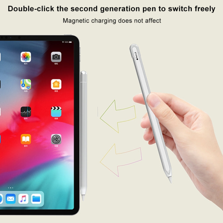 Metal Matte Non-slip Stylus Pen Protective Case for Apple Pencil 1 (Grey) - Pencil Accessories by buy2fix | Online Shopping UK | buy2fix