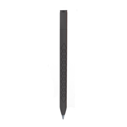 For Apple Pencil (USB-C) Diamond Pattern Silicone Stylus Pen Protective Case (Black) - Pencil Accessories by buy2fix | Online Shopping UK | buy2fix