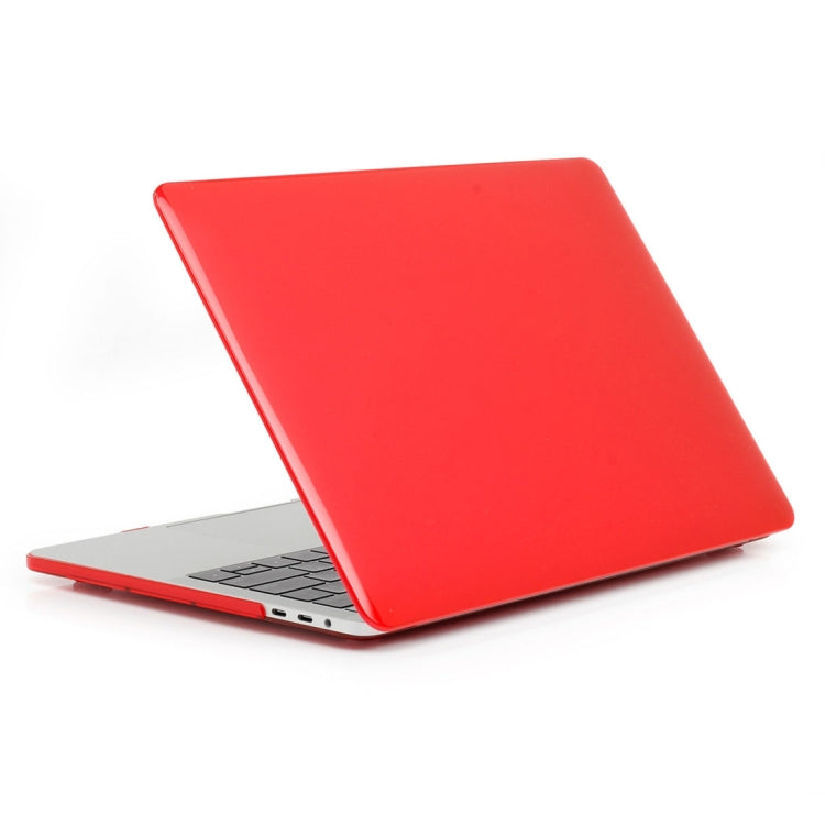 ENKAY Hat-Prince 2 in 1 Crystal Hard Shell Plastic Protective Case + Europe Version Ultra-thin TPU Keyboard Protector Cover for 2016 MacBook Pro 13.3 Inch with Touch Bar (A1706) (Red) - MacBook Pro Cases by ENKAY | Online Shopping UK | buy2fix