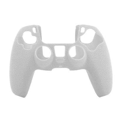 Leather Texture Silicone Protective Case For PS5(White) - Cases by buy2fix | Online Shopping UK | buy2fix