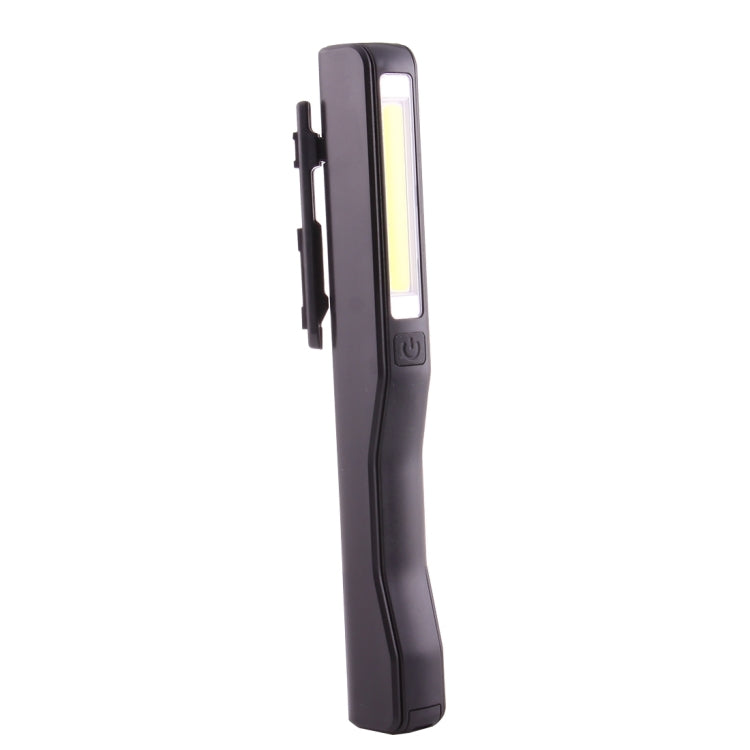 100LM High Brightness Pen Shape Work Light / Flashlight, White Light , COB LED 2-Modes with 90 Degree Rotatable Magnetic Pen Clip(Black) - LED Flashlight by buy2fix | Online Shopping UK | buy2fix