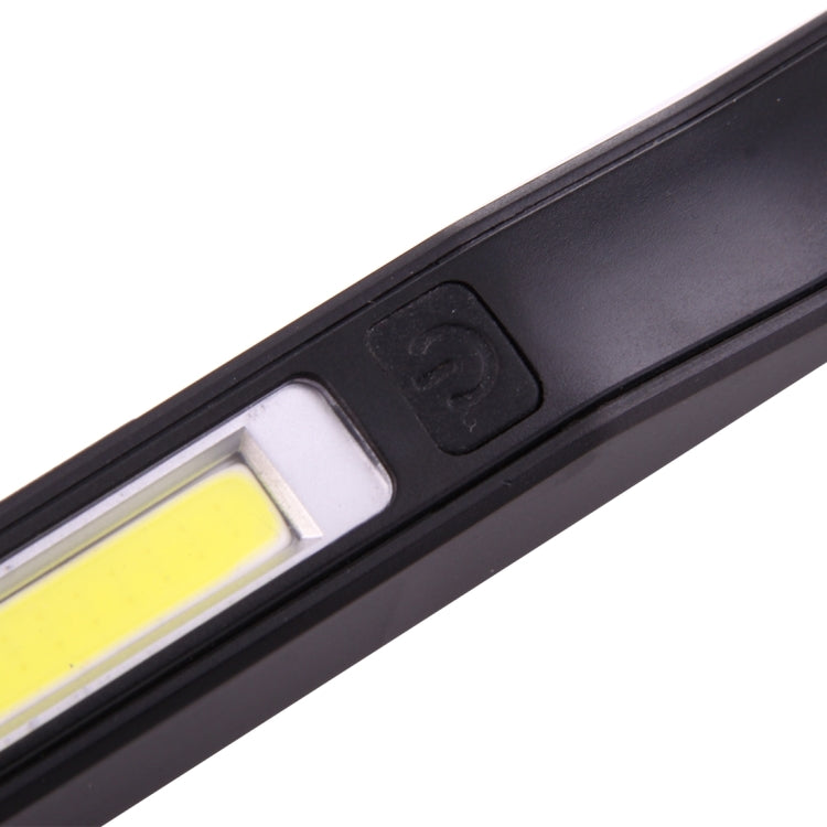100LM High Brightness Pen Shape Work Light / Flashlight, White Light , COB LED 2-Modes with 90 Degree Rotatable Magnetic Pen Clip(Black) - LED Flashlight by buy2fix | Online Shopping UK | buy2fix
