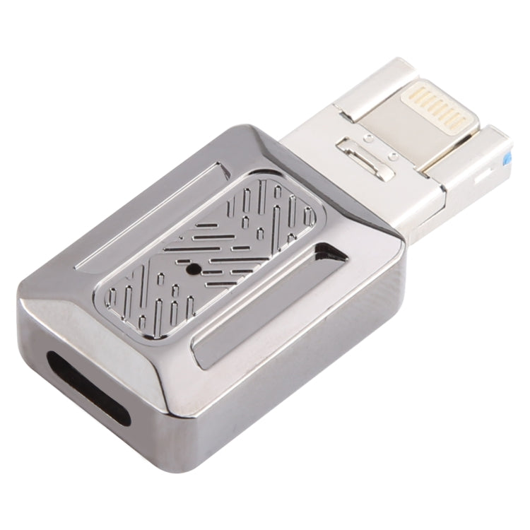 2 in 1 USB + 8 Pin to Type-C Charging Adapter - Converter & Adapter by buy2fix | Online Shopping UK | buy2fix