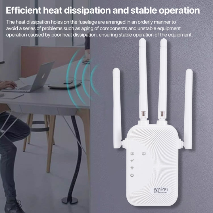 SM-010 Four-antenna 300M Repeater WiFi Wireless Router (US Plug) - Wireless Routers by buy2fix | Online Shopping UK | buy2fix