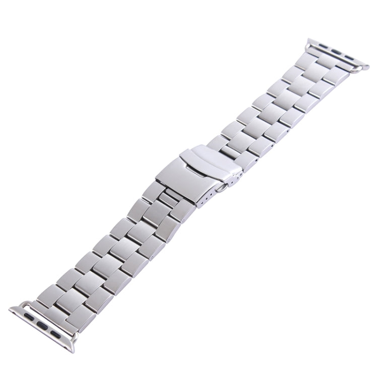 For Apple Watch 42mm Stainless Steel Classic Buckle Watch Band - Watch Bands by buy2fix | Online Shopping UK | buy2fix