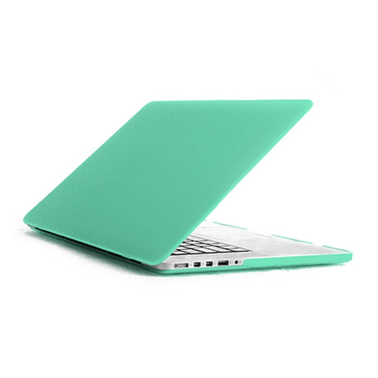 ENKAY for MacBook Pro Retina 13.3 inch (US Version) / A1425 / A1502 4 in 1 Frosted Hard Shell Plastic Protective Case with Screen Protector & Keyboard Guard & Anti-dust Plugs(Green) - MacBook Pro Cases by ENKAY | Online Shopping UK | buy2fix