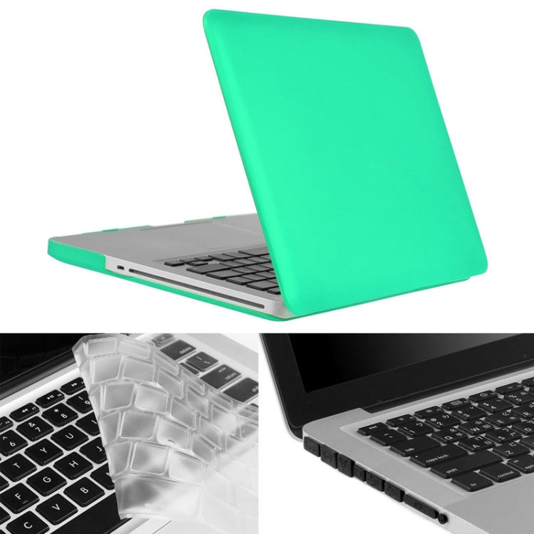 ENKAY for Macbook Pro 15.4 inch (US Version) / A1286 Hat-Prince 3 in 1 Frosted Hard Shell Plastic Protective Case with Keyboard Guard & Port Dust Plug(Green) - MacBook Pro Cases by ENKAY | Online Shopping UK | buy2fix