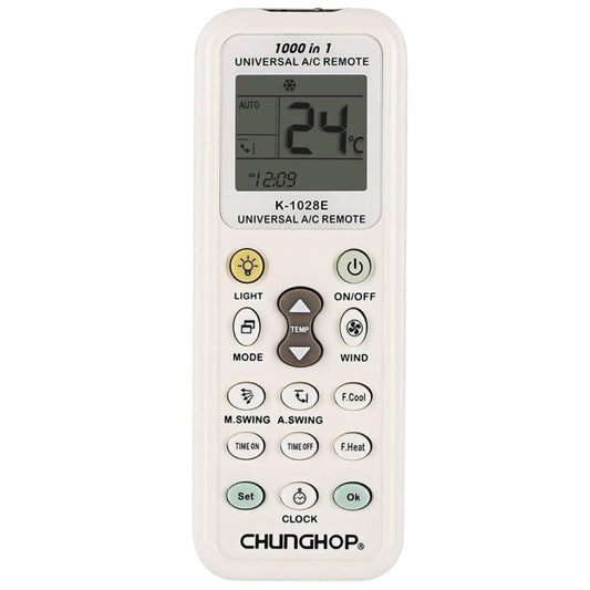 Chunghop K-1028E 1000 in 1 Universal A/C Remote Controller with Flashlight(White) - Air-Conditioner by CHUNGHOP | Online Shopping UK | buy2fix