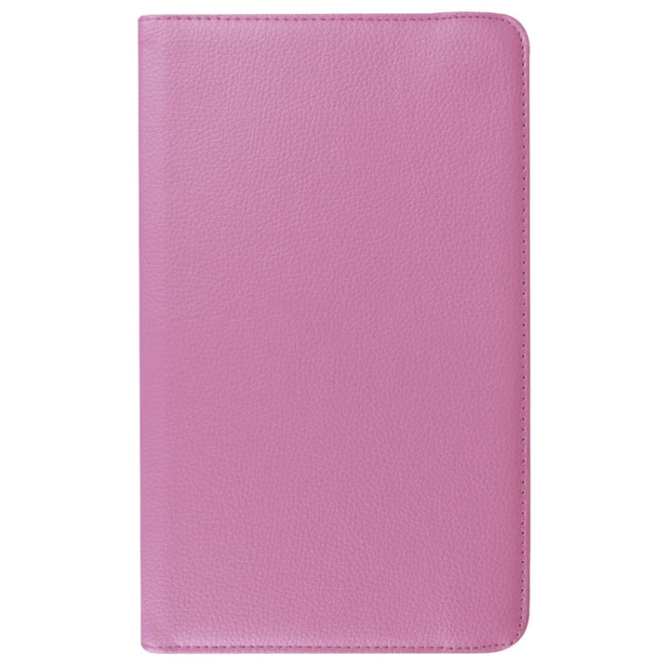 Litchi Texture Horizontal Flip Solid Color Leather Case with 360 Degrees Rotation Holder for Galaxy Tab E 9.6 / T560 / T561(Pink) - Other Galaxy Tab PC by buy2fix | Online Shopping UK | buy2fix