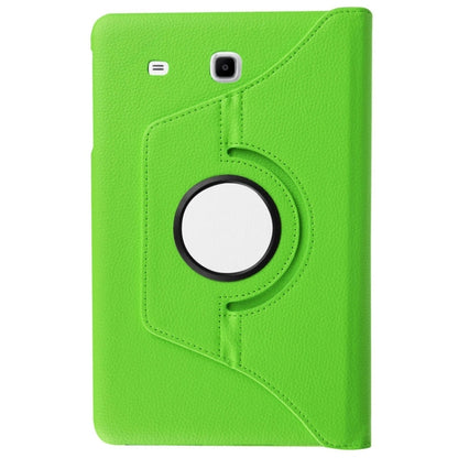 Litchi Texture Horizontal Flip Solid Color Leather Case with 360 Degrees Rotation Holder for Galaxy Tab E 9.6 / T560 / T561(Green) - Other Galaxy Tab PC by buy2fix | Online Shopping UK | buy2fix