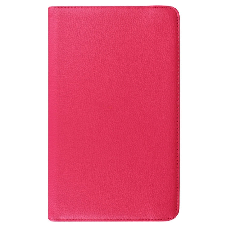 Litchi Texture Horizontal Flip Solid Color Leather Case with 360 Degrees Rotation Holder for Galaxy Tab E 9.6 / T560 / T561(Magenta) - Other Galaxy Tab PC by buy2fix | Online Shopping UK | buy2fix