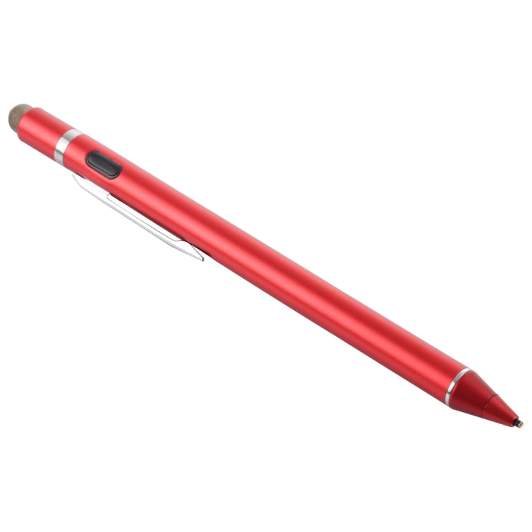 1.5-2.3mm Rechargeable Capacitive Touch Screen Active Stylus Pen(Red) - Stylus Pen by buy2fix | Online Shopping UK | buy2fix