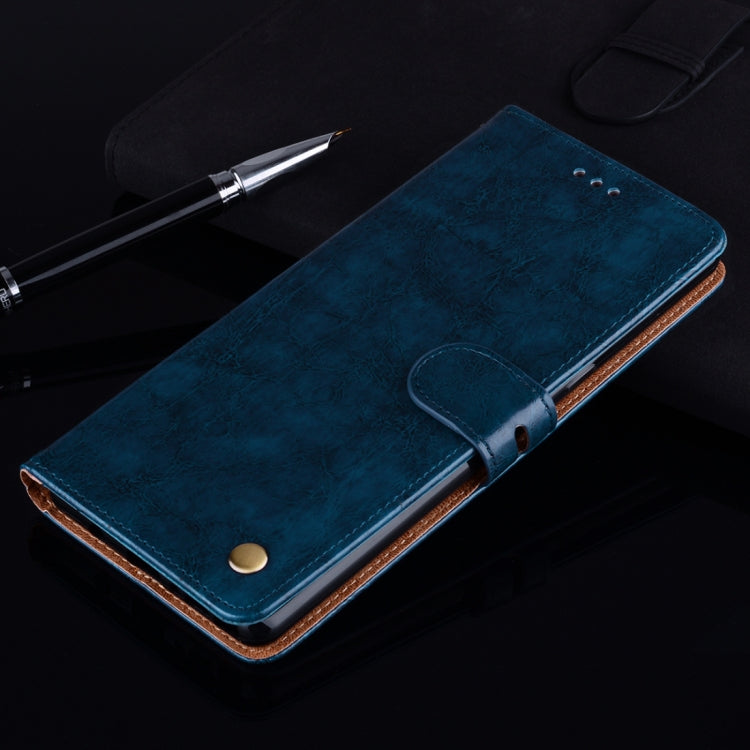 For Samsung Galaxy Note 8 Business Style Oil Wax Texture Horizontal Flip Leather Case with Holder & Card Slots & Wallet(Blue) - More Brand by buy2fix | Online Shopping UK | buy2fix