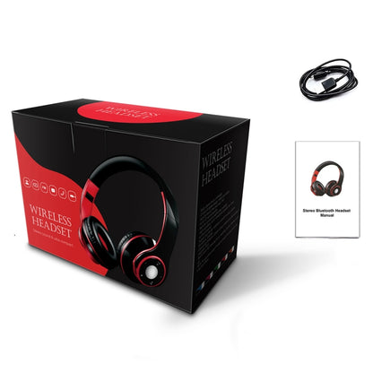 SG-8 Bluetooth 4.0 + EDR Headphones Wireless Over-ear TF Card FM Radio Stereo Music Headset with Mic (Rose Red) - Headset & Headphone by buy2fix | Online Shopping UK | buy2fix