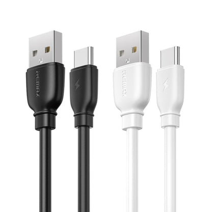 REMAX RC-138a 2.4A USB to USB-C / Type-C Suji Pro Fast Charging Data Cable, Cable Length: 1m (White) - USB-C & Type-C Cable by REMAX | Online Shopping UK | buy2fix