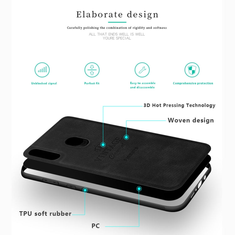 PINWUYO Shockproof Waterproof Full Coverage PC + TPU + Skin Protective Case for Galaxy A20 / A30 (Grey) - Galaxy Phone Cases by PINWUYO | Online Shopping UK | buy2fix