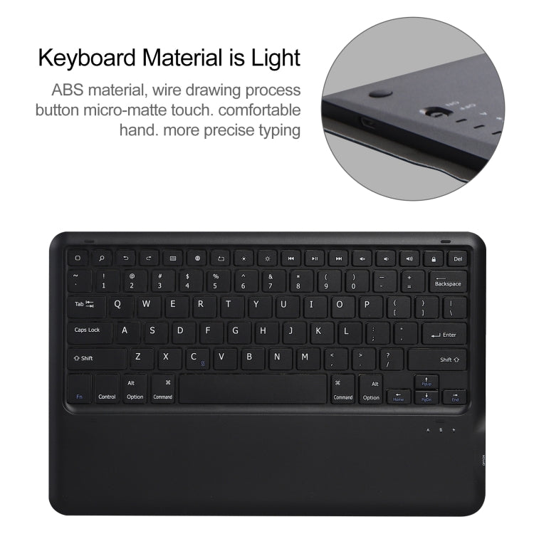 A970 Detachable Bluetooth Keyboard Ultrathin Horizontal Flip Leather Tablet Case for Samsung Galaxy Tab S7 FE T730 / T736 / S7+ T970 / T975 / T976(Black) - Samsung Keyboard by buy2fix | Online Shopping UK | buy2fix