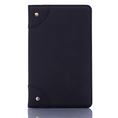 Retro Book Style Horizontal Flip Leather Case for Galaxy Tab A 8 (2019) P200 / P205,  with Holder & Card Slots & Wallet (Black) - Tab A 8.0 & S Pen (2019) P200/P205 by buy2fix | Online Shopping UK | buy2fix