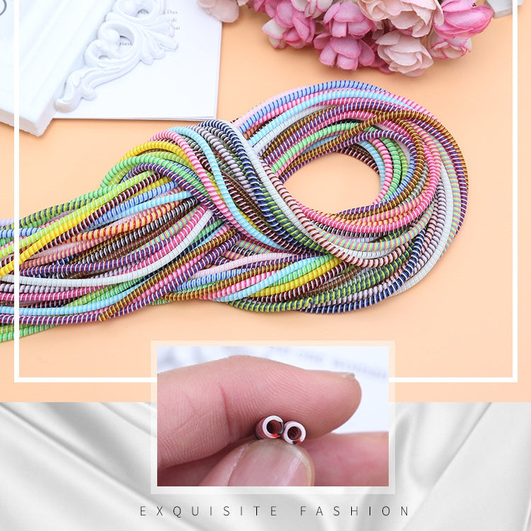 Universal Three-color Data Cable Protection Rope Spring Cable Winder, Length: 1.4m, Random Color Delivery - Cable Organizer by buy2fix | Online Shopping UK | buy2fix