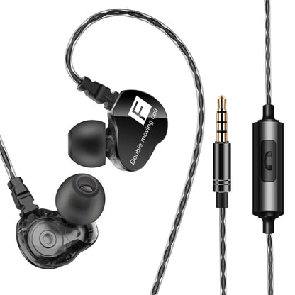 QKZ CK9 HiFi In-ear Four Unit Sports Music Headphones (Black) - Sport Earphone by QKZ | Online Shopping UK | buy2fix