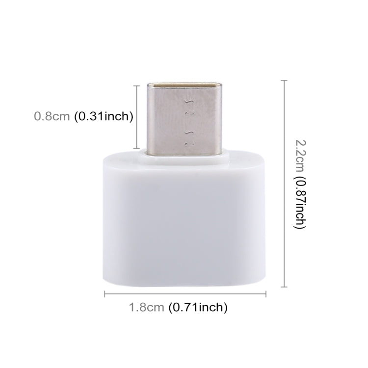 ABS Shell USB 2.0 to USB-C / Type-C Mini OTG Adapter Connector - OTG Adapter by buy2fix | Online Shopping UK | buy2fix