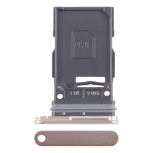 For Samsung Galaxy S24+ SM-S926B Original SIM Card Tray (Gold) - Galaxy S Series Parts by buy2fix | Online Shopping UK | buy2fix