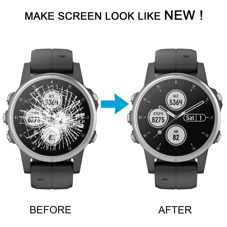 LCD Screen and Digitizer Full Assembly With Frame for Garmin Fenix 5S Plus Sapphire Version(Silver) - For Garmin by buy2fix | Online Shopping UK | buy2fix